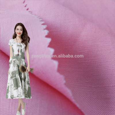 Make to order supply woven 100% sand wash lInen tencel clothing fabric for apparels